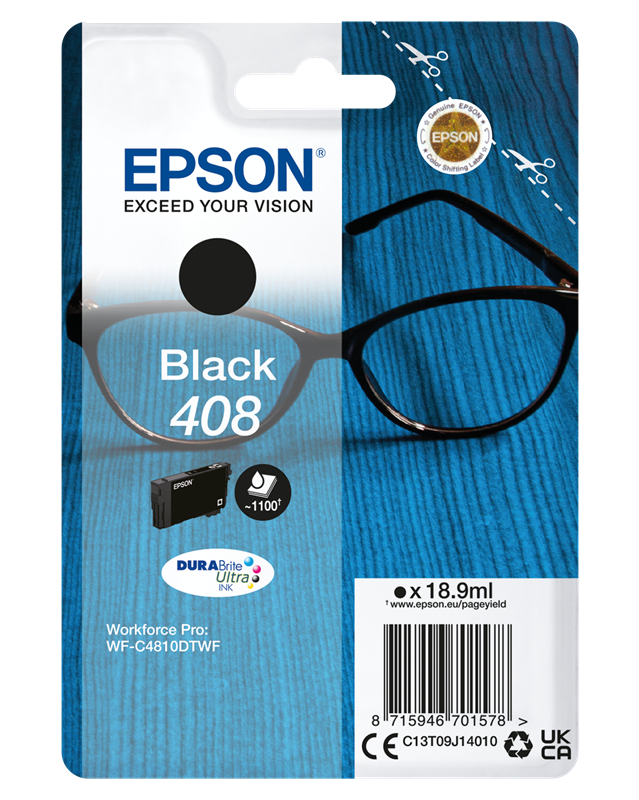 Epson 408 Schwarz Druckerpatrone C13T09J14010