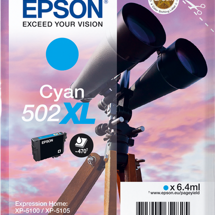 Epson 502XL Cyan Druckerpatrone C13T02W24010
