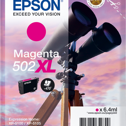 Epson 502XL Magenta Druckerpatrone C13T02W34010