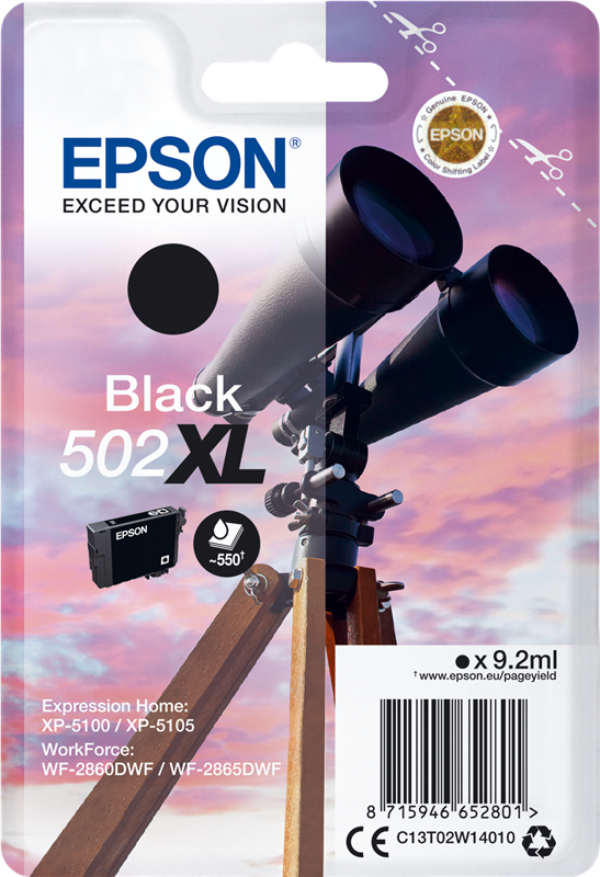 Epson 502XL Schwarz Druckerpatrone