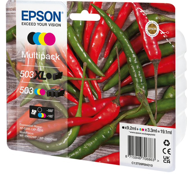 Epson 503XL+503 Multipack Schwarz / Cyan / Magenta / Gelb
