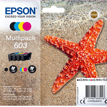 Epson 603 Multipack Schwarz / Cyan / Magenta / Gelb