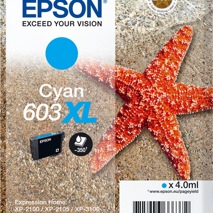 Epson 603XL Cyan Druckerpatrone C13T03A24010