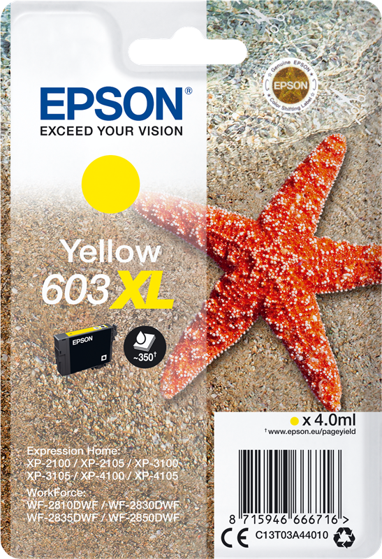 Epson 603XL Gelb Druckerpatrone C13T03A44010