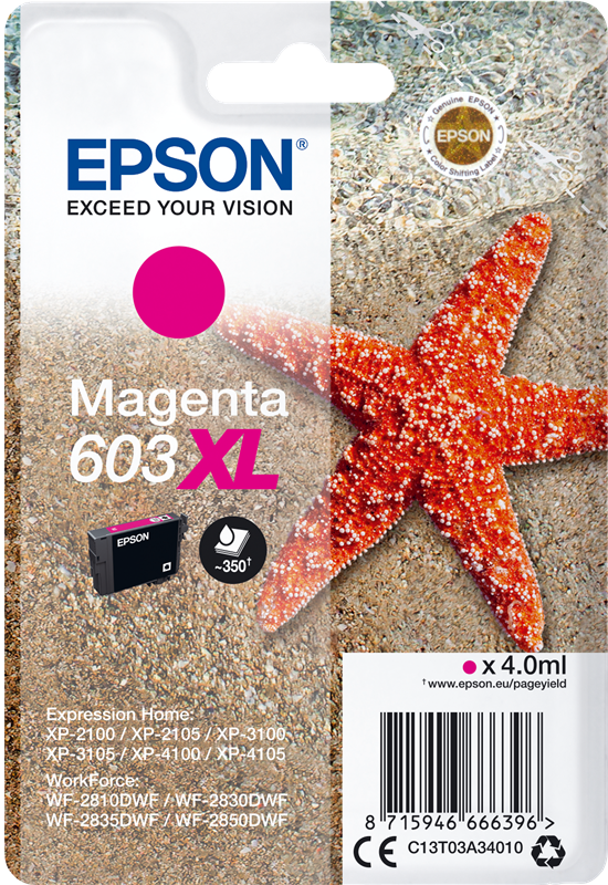 Epson 603XL Magenta Druckerpatrone C13T03A34010