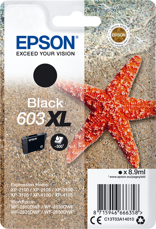 Epson 603XL Schwarz Druckerpatrone C13T03A14010