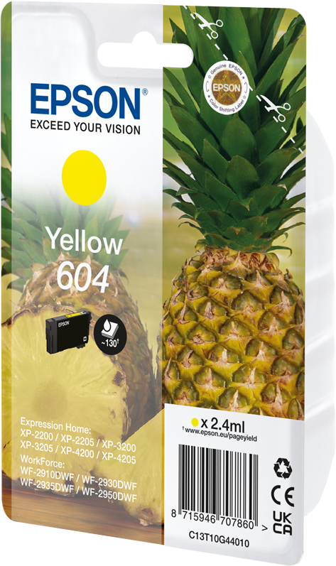 Epson 604 Gelb Druckerpatrone C13T10G44010