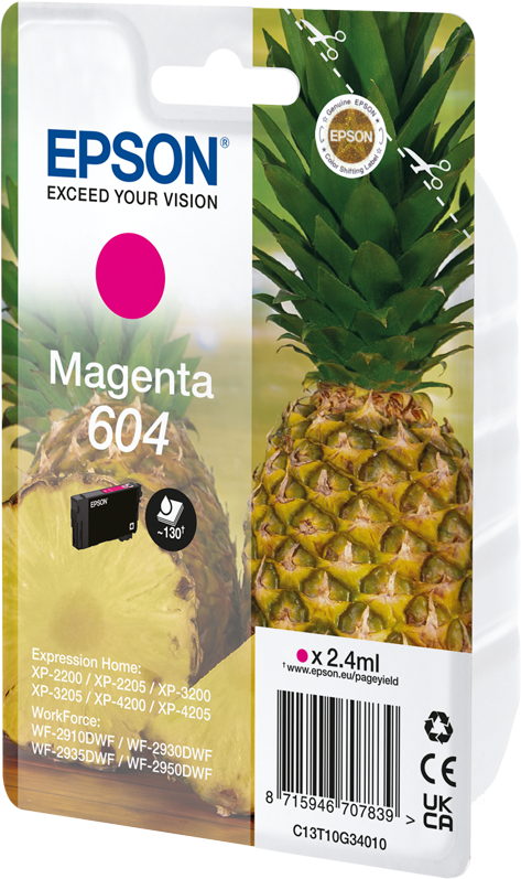 Epson 604 Magenta Druckerpatrone C13T10G34010