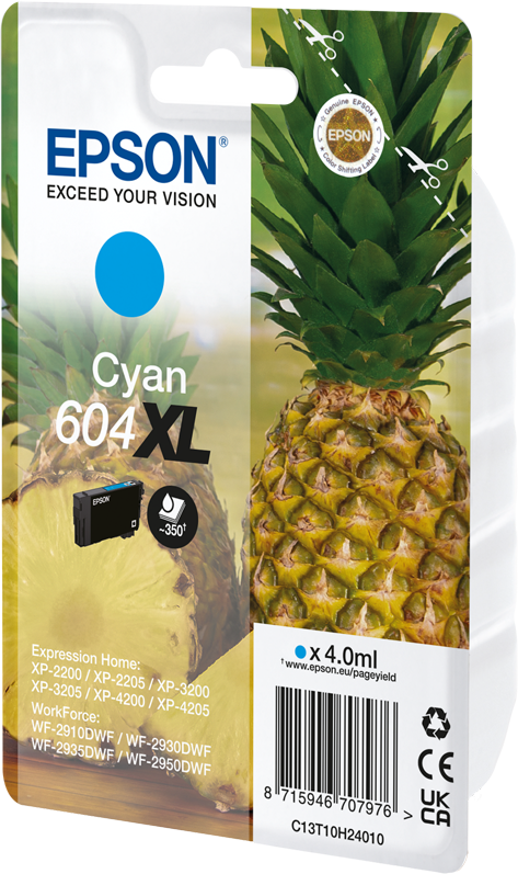 Epson 604 XL Cyan Druckerpatrone C13T10H24010