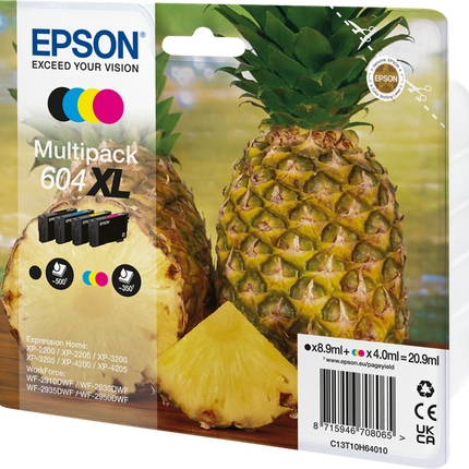 Epson 604 XL Multipack Schwarz / Cyan / Magenta / Gelb