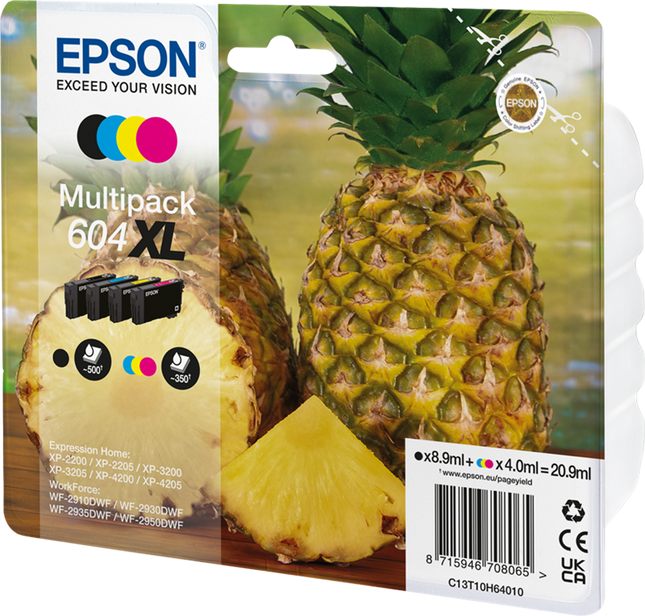 Epson 604 XL Multipack Schwarz / Cyan / Magenta / Gelb