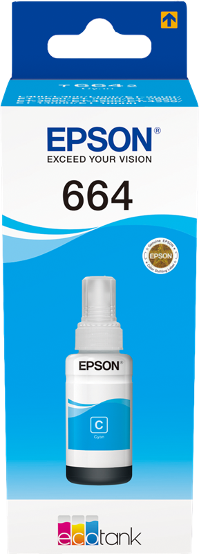 Epson 664 Cyan Druckerpatrone C13T664240
