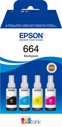 Epson 664 Multipack Schwarz / Cyan / Magenta / Gelb
