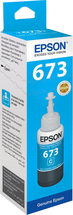 Epson 673 Cyan Druckerpatrone C13T67324A