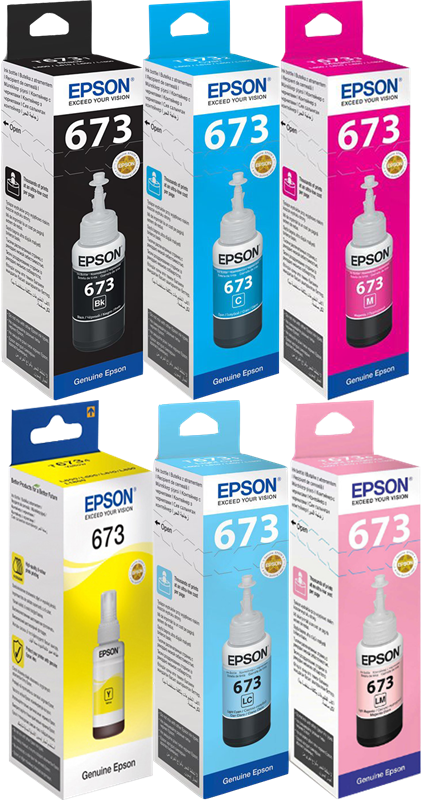 Epson 673 Multipack Schwarz / Cyan / Magenta / Gelb / Cyan (hell) / Pink (hell)