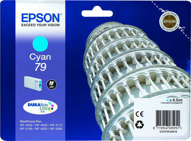 Epson 79 Cyan Druckerpatrone C13T79124010