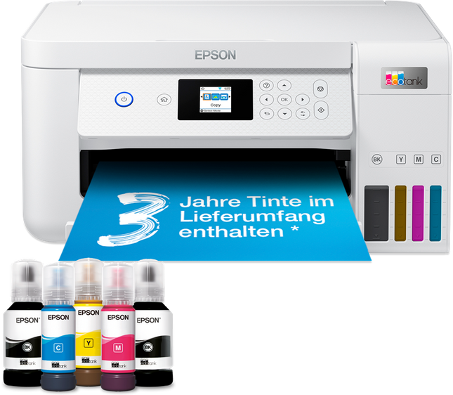 Epson EcoTank ET-2856 Multifunktionsdrucker Weiss