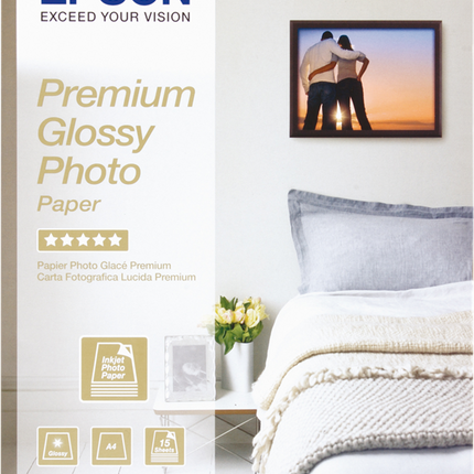 Epson Premium Glossy Photo Papier A4 Weiss