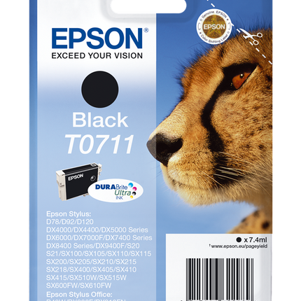 Epson T0711 Schwarz Druckerpatrone C13T07114012