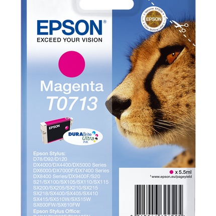 Epson T0713 Magenta Druckerpatrone C13T07134012