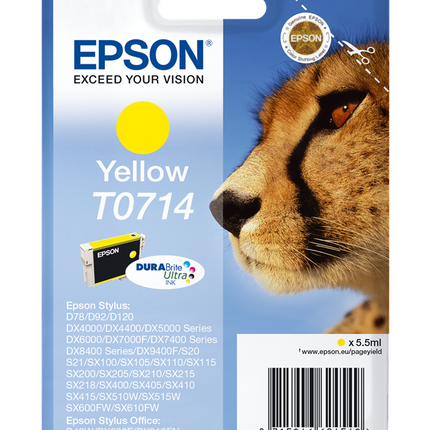Epson T0714 Gelb Druckerpatrone C13T07144012