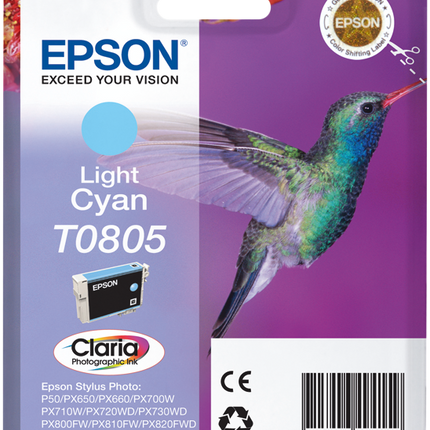 Epson T0805 Cyan (hell) Druckerpatrone C13T08054011