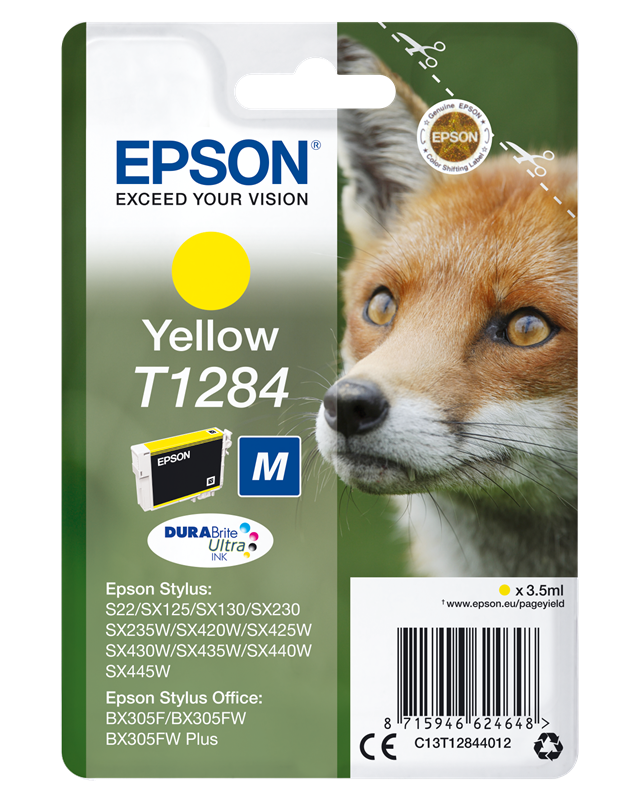 Epson T1284 Gelb Druckerpatrone C13T12844012