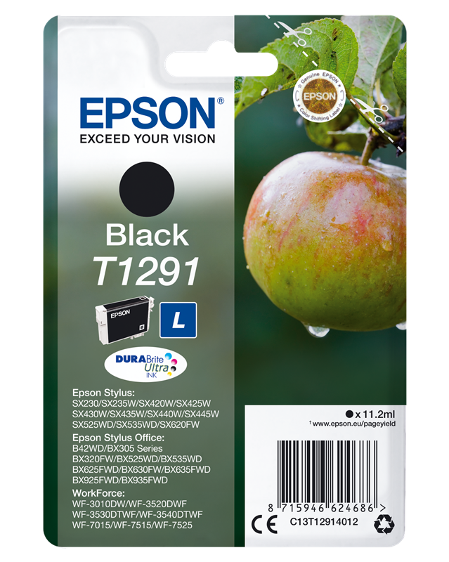 Epson T1291 Schwarz Druckerpatrone C13T12914012