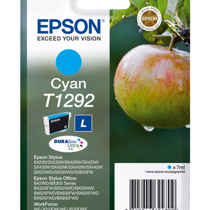 Epson T1292 Cyan Druckerpatrone C13T12924012