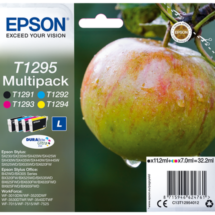 Epson T1295 Multipack Schwarz / Cyan / Magenta / Gelb