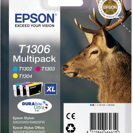 Epson T1306 Multipack Cyan / Magenta / Gelb