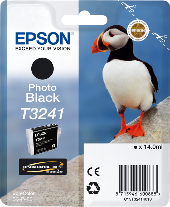 Epson T3241 Schwarz (Foto) Druckerpatrone C13T32414010