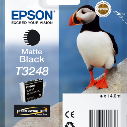Epson T3248 Schwarz (Matt) Druckerpatrone C13T32484010