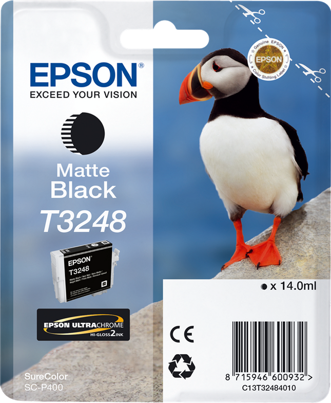 Epson T3248 Schwarz (Matt) Druckerpatrone C13T32484010