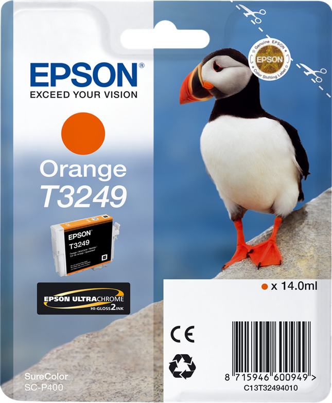 Epson T3249 Orange Druckerpatrone C13T32494010