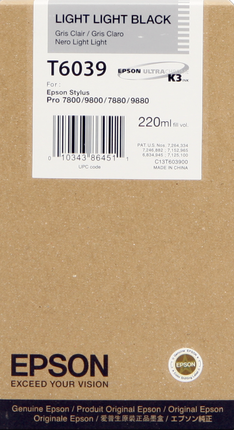 Epson T6039 lightlightblack Druckerpatrone
