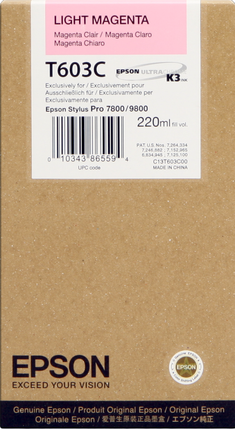 Epson T603C Pink (hell) Druckerpatrone