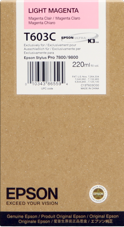 Epson T603C Pink (hell) Druckerpatrone
