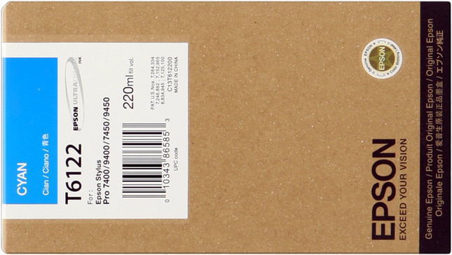 Epson T6122 Cyan Druckerpatrone