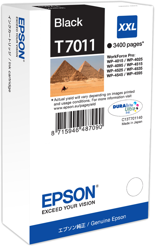 Epson T7011 XXL Schwarz Druckerpatrone