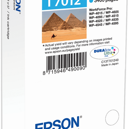 Epson T7012 XXL Cyan Druckerpatrone