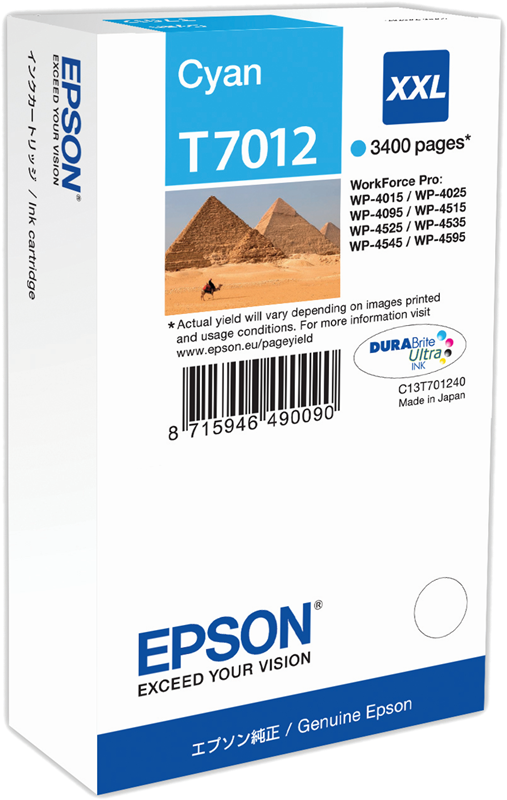 Epson T7012 XXL Cyan Druckerpatrone