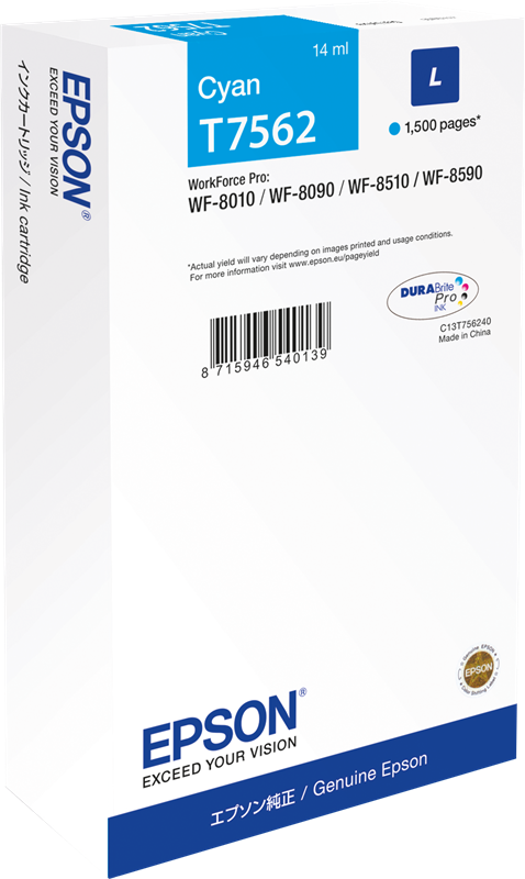 Epson T7562 Cyan Druckerpatrone