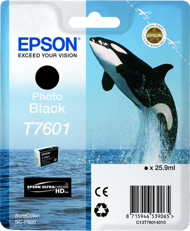 Epson T7601 Schwarz (Foto) Druckerpatrone C13T76014010