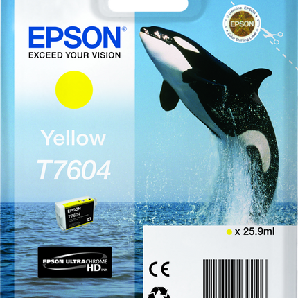 Epson T7604 Gelb Druckerpatrone C13T76044010