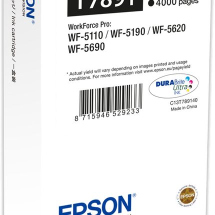Epson T7891 XXL Schwarz Druckerpatrone