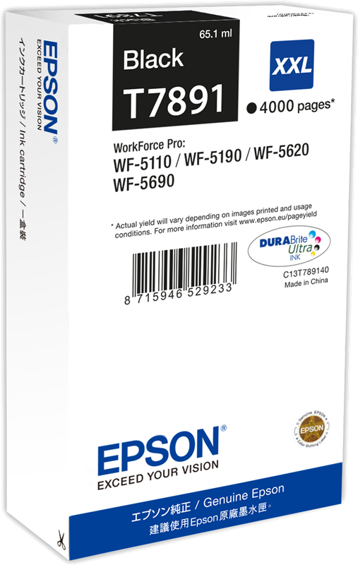 Epson T7891 XXL Schwarz Druckerpatrone