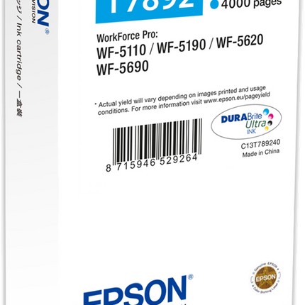 Epson T7892 XXL Cyan Druckerpatrone