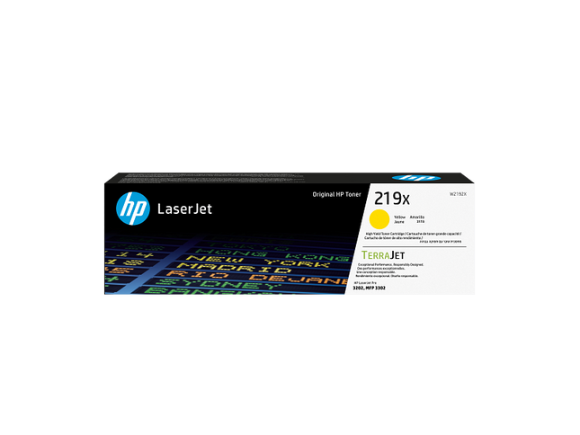 Original HP 219X Yellow Gelb W2192X Toner Color LaserJet Pro 3202 3302