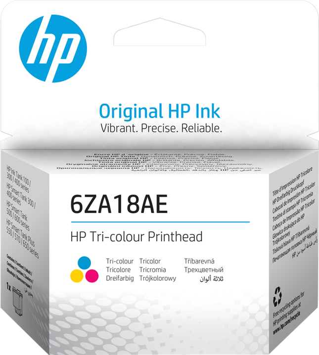 HP 100/300/400 Serie Druckkopf Cyan / Magenta / Gelb (6ZA18AE)